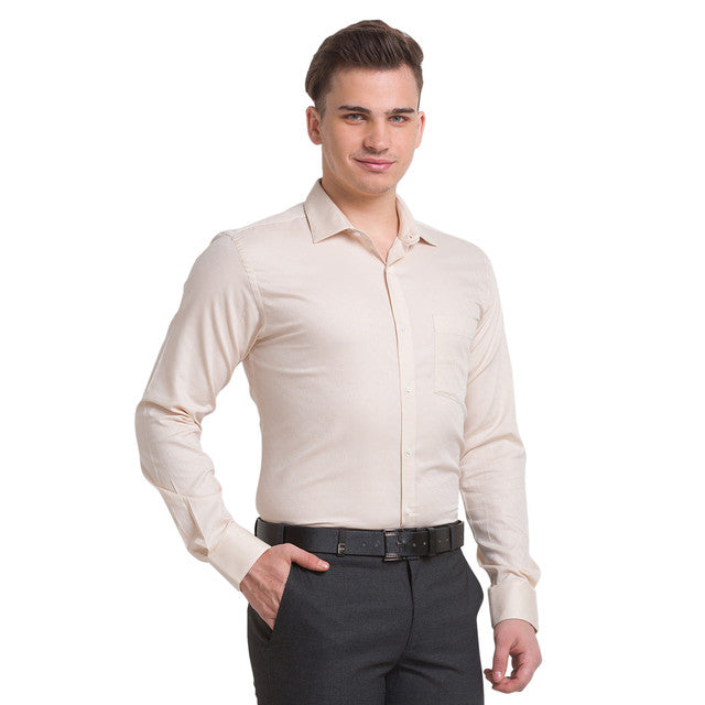 Park Avenue Beige Formal Shirt