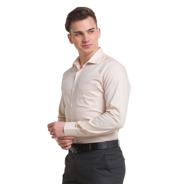 Park Avenue Beige Formal Shirt