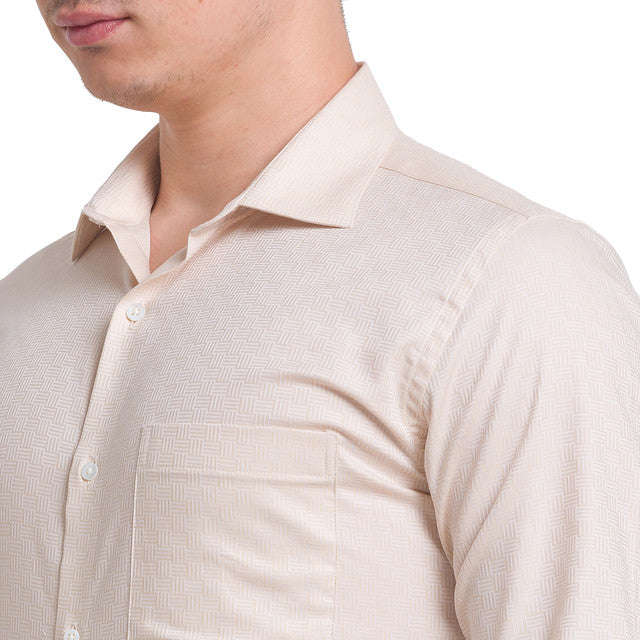 Park Avenue Beige Formal Shirt