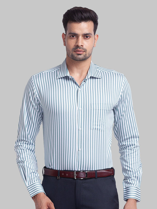 Park Avenue Green Formal Shirt