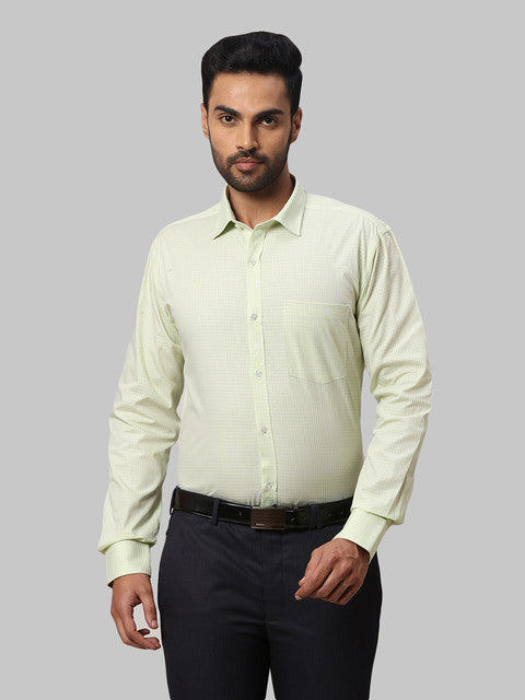 Park Avenue Green Formal Shirt