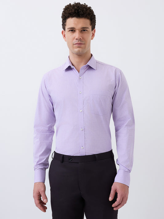 Park Avenue Men Purple Slim Fit Formal Shirt