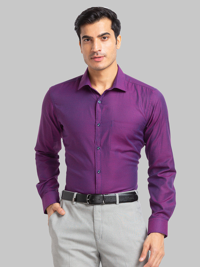 Park Avenue Purple Formal Shirt