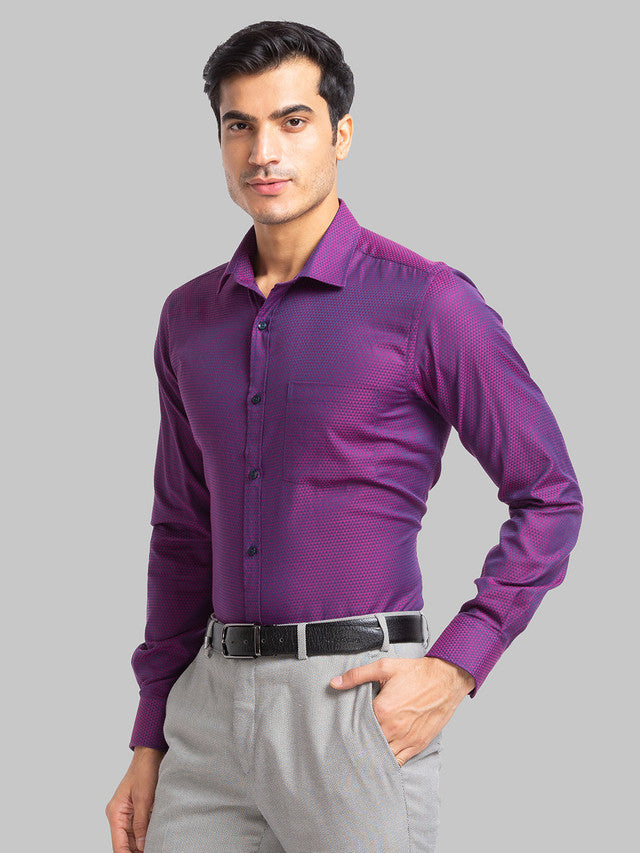 Park Avenue Purple Formal Shirt