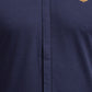 Park Avenue Men Blue Solid Slim Fit Full Sleeve Narrow Collar Shirt