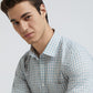 Men Green Slim Fit Checks Cotton Shirts