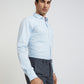 Men Slim Fit Petrol Shirt