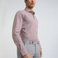 Men Maroon Slim Fit Checks Cotton Shirts