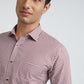 Men Maroon Slim Fit Checks Cotton Shirts