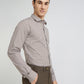 Men Brown Slim Fit Checks Cotton Shirts