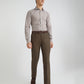 Men Brown Slim Fit Checks Cotton Shirts