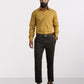 Men Yellow Slim Fit Checks Cotton Shirts