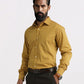 Men Yellow Slim Fit Checks Cotton Shirts