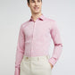 Men Red Slim Fit Stripe Cotton Shirts