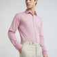 Men Red Slim Fit Stripe Cotton Shirts