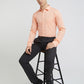 Men Slim Fit Fawn Shirt