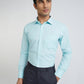 Men Green Slim Fit Fil-A-Fil Cotton Shirts