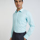 Men Green Slim Fit Fil-A-Fil Cotton Shirts