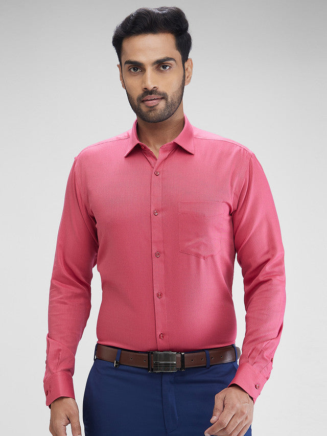 Park Avenue Maroon Formal Shirt