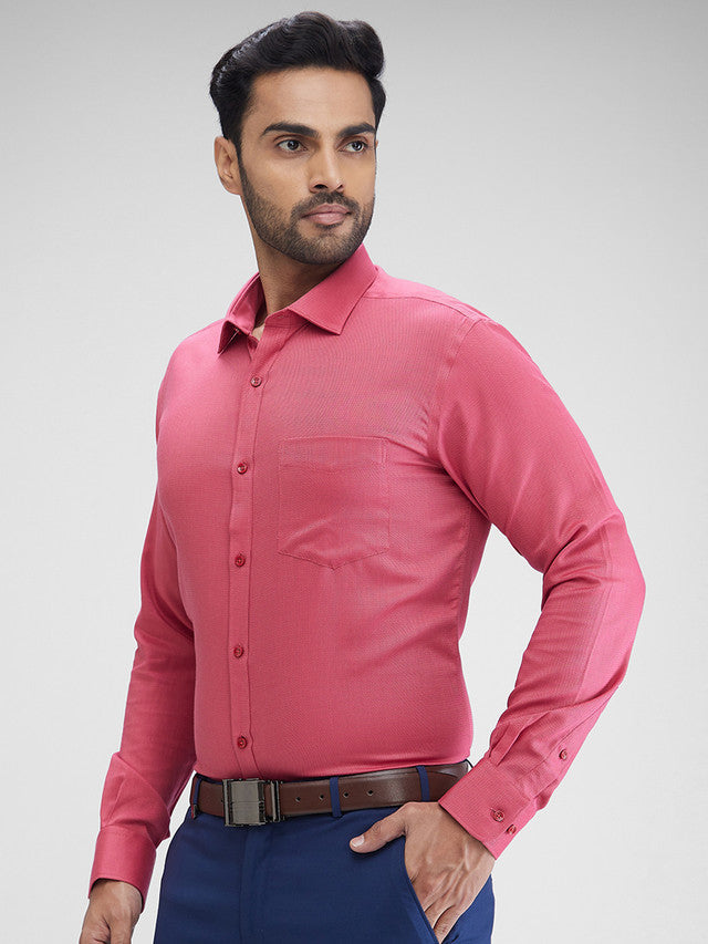 Park Avenue Maroon Formal Shirt