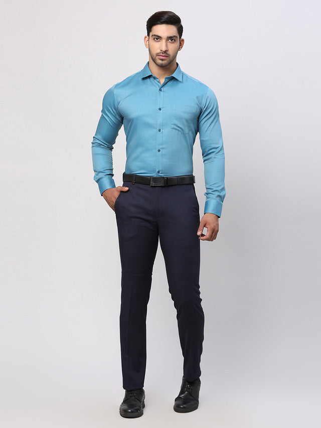 Park Avenue Blue Formal Shirt