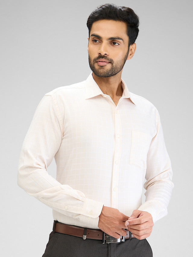 Park Avenue Beige Formal Shirt