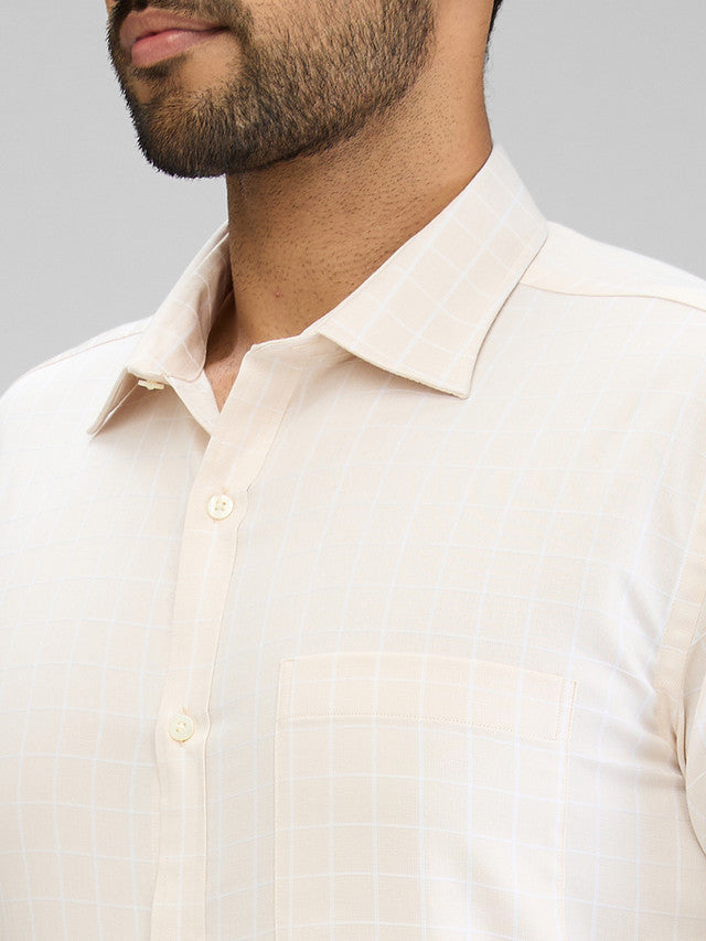 Park Avenue Beige Formal Shirt