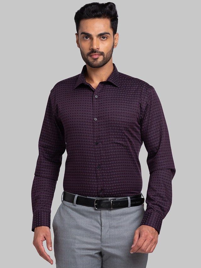 Park Avenue Purple Formal Shirt