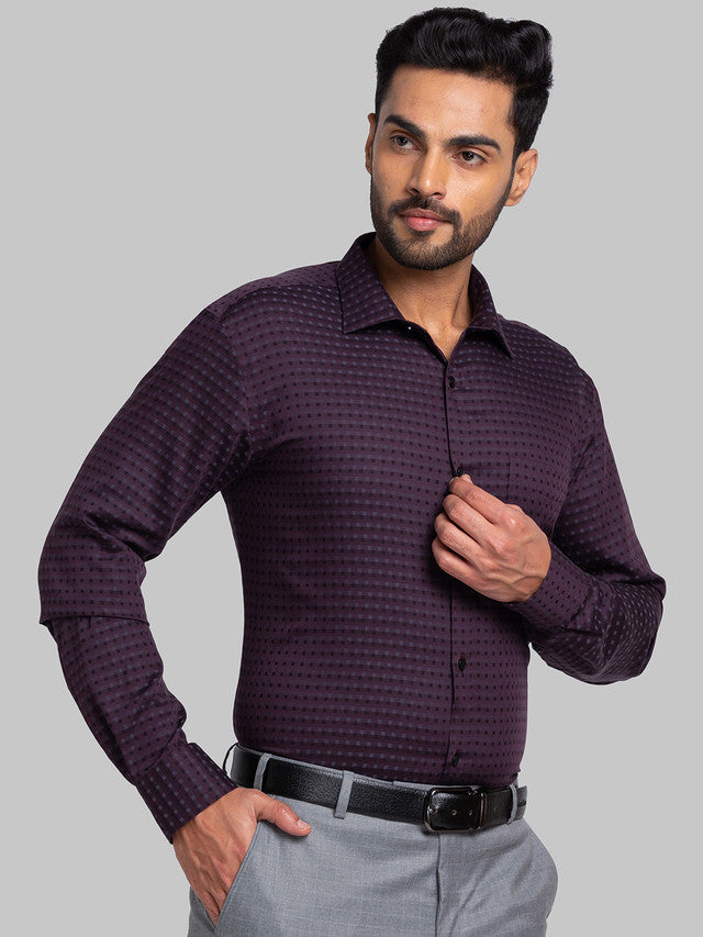 Park Avenue Purple Formal Shirt