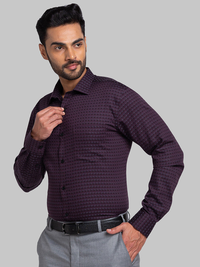 Park Avenue Purple Formal Shirt