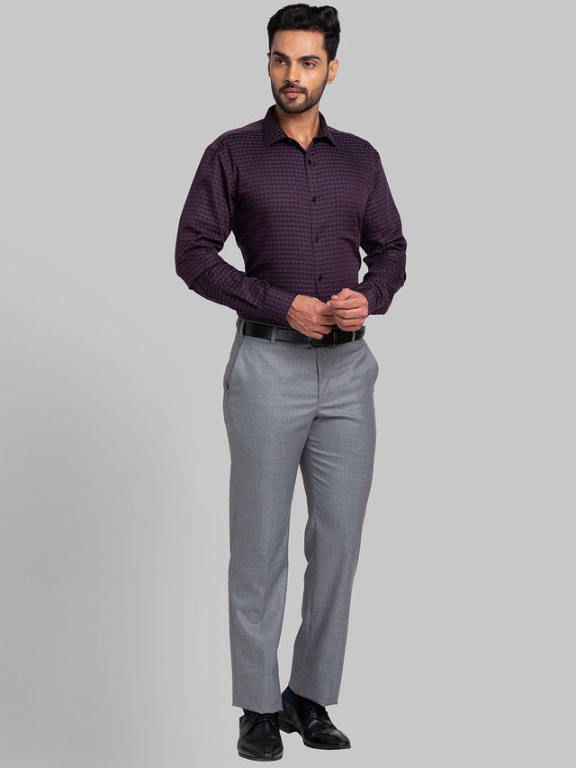 Park Avenue Purple Formal Shirt