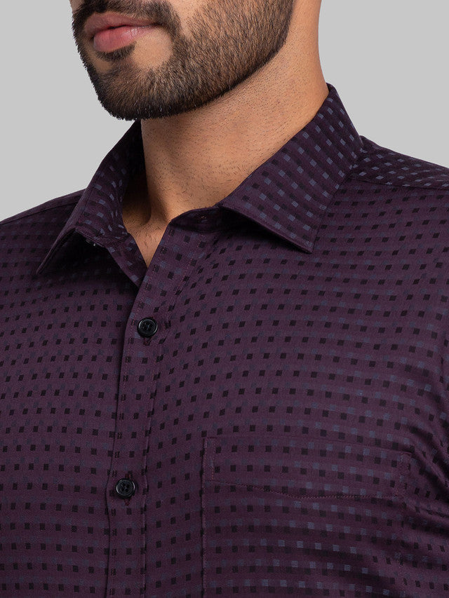 Park Avenue Purple Formal Shirt