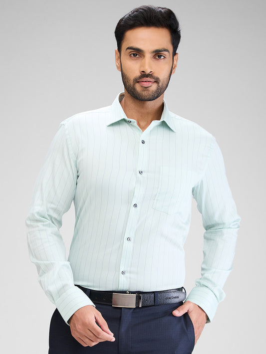 Park Avenue Green Formal Shirt