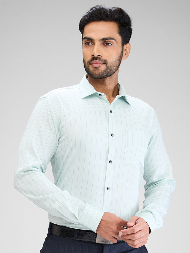 Park Avenue Green Formal Shirt