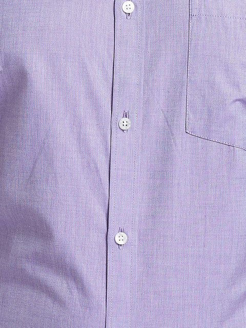 Park Avenue Men Purple Slim Fit Solid Formal Shirt