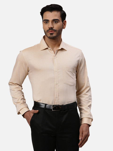 Park Avenue Orange Formal Shirts