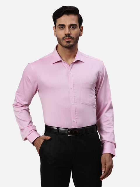 Park Avenue Pink Formal Shirts