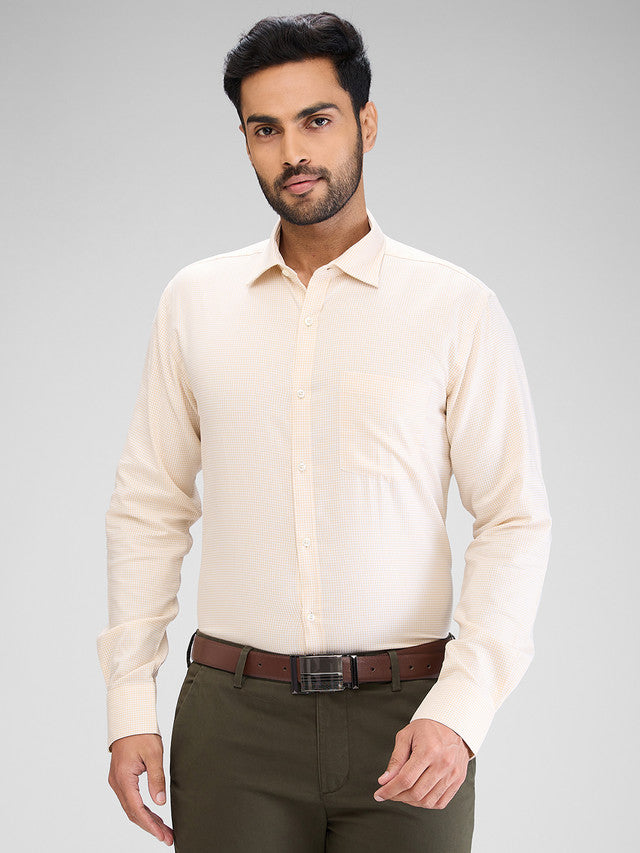 Park Avenue Beige Formal Shirt