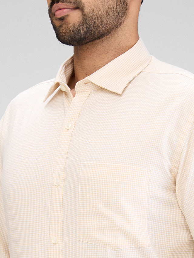 Park Avenue Beige Formal Shirt