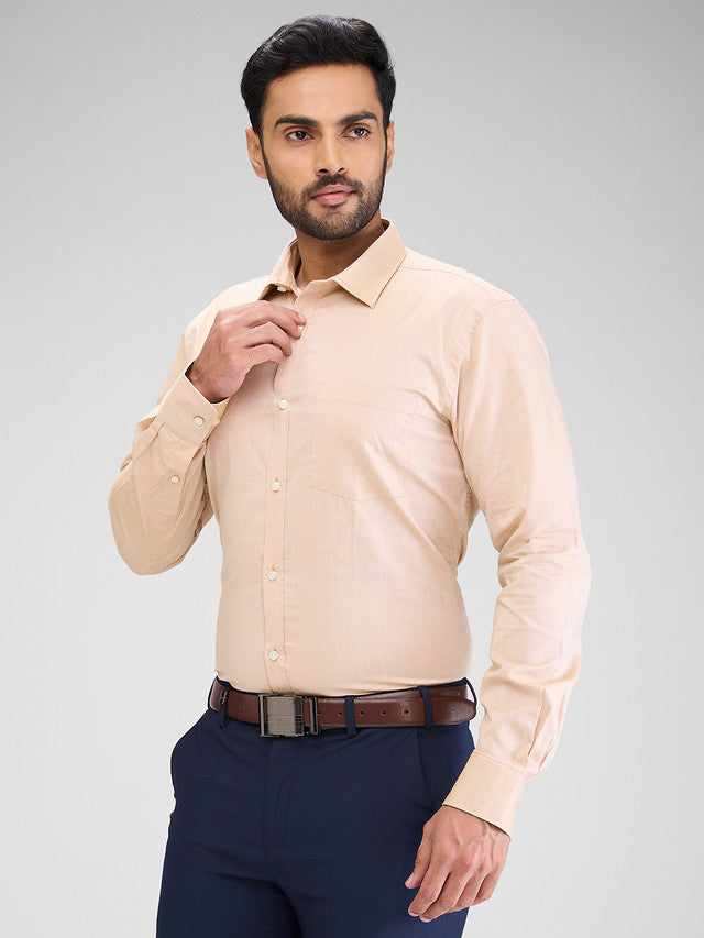 Park Avenue Beige Formal Shirt