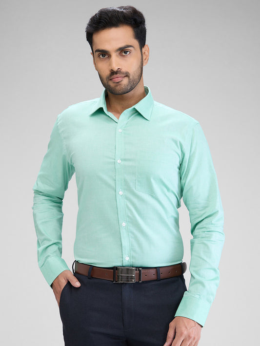 Park Avenue Green Formal Shirt