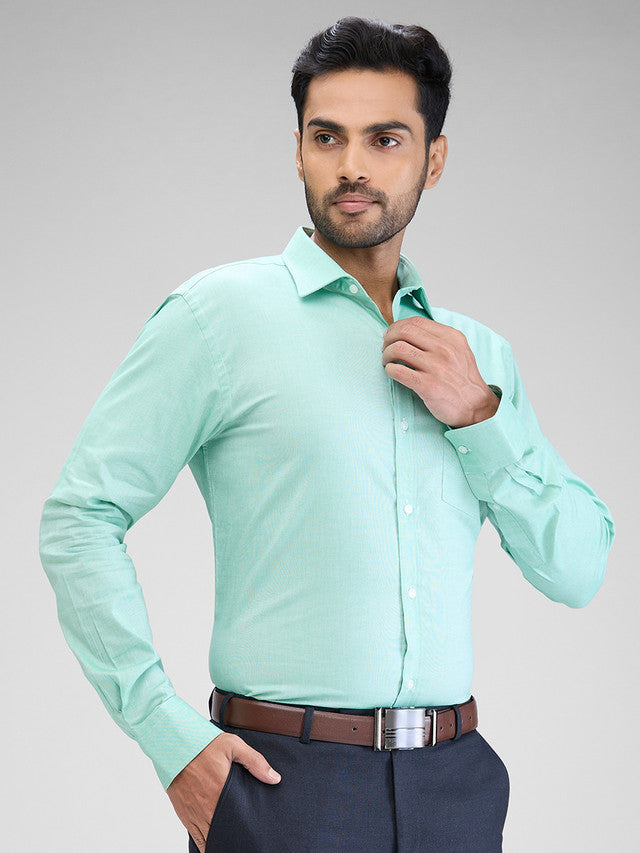 Park Avenue Green Formal Shirt