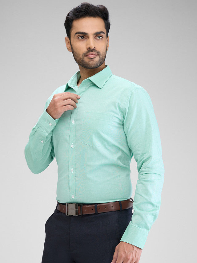 Park Avenue Green Formal Shirt