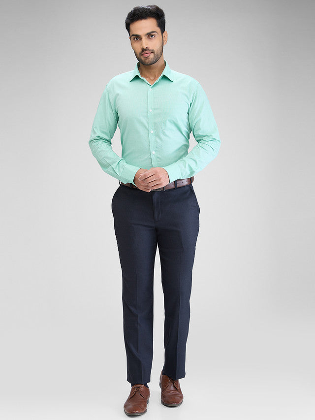 Park Avenue Green Formal Shirt