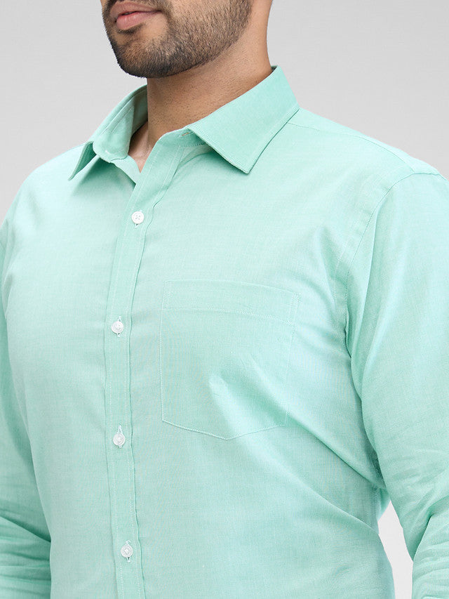 Park Avenue Green Formal Shirt