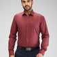 Park Avenue Maroon Formal Shirt