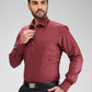 Park Avenue Maroon Formal Shirt