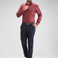 Park Avenue Maroon Formal Shirt