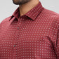 Park Avenue Maroon Formal Shirt