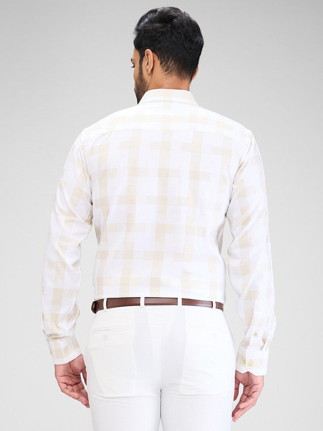 Park Avenue Beige Formal Shirt